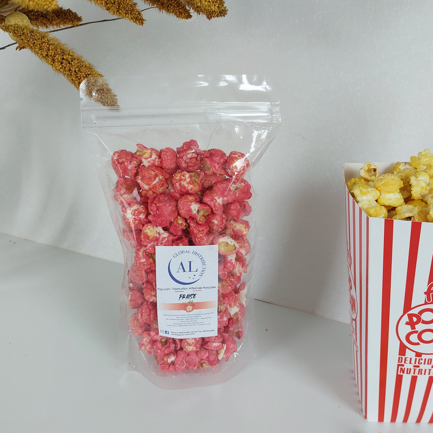 Pop Corn Fraise - 100g
