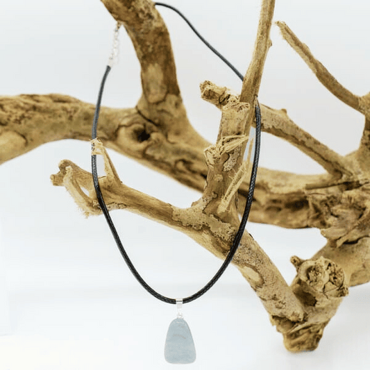 Pendentif Pierre Roulée Aventurine Bleue A