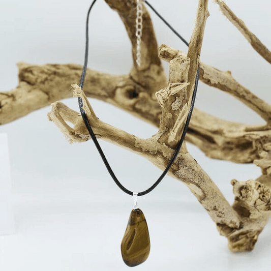 Pendentif Pierre Roulée Oeil du Tigre A