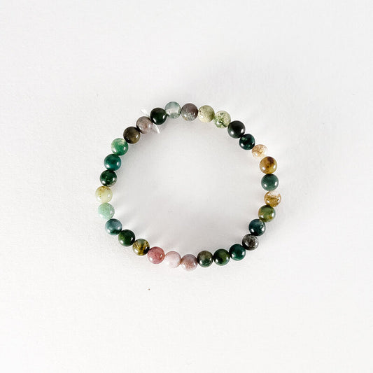 Bracelet perles Agate indienne AA