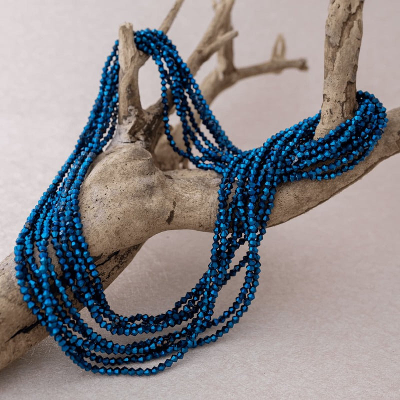 Bin Bin / Baya en perles Bleu