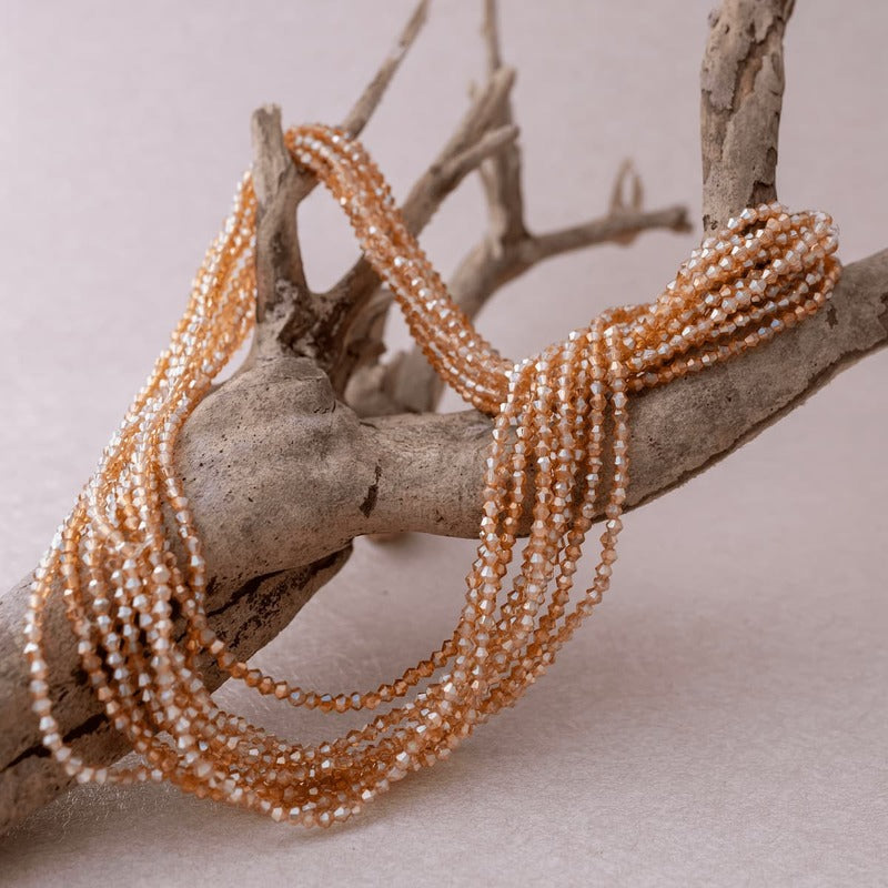 Bin Bin / Baya en perles Orange clair