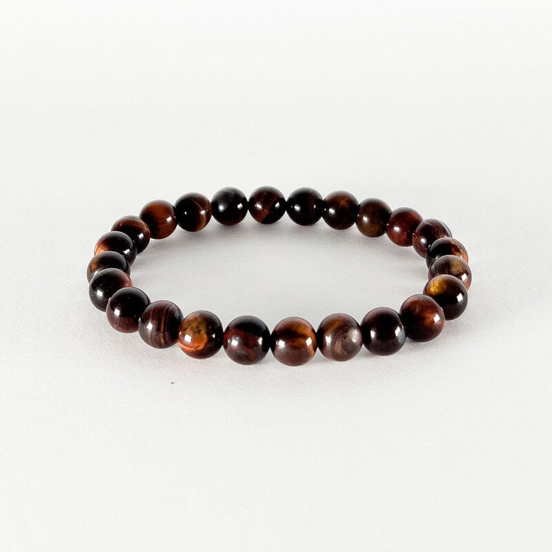 Bracelet perles Oeil de Taureau AA - 08 mm