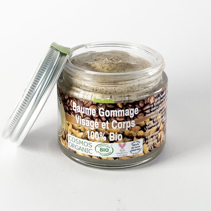 Baume Gommage Visage et Corps au Karité 100% Naturel et Bio - 60 ml