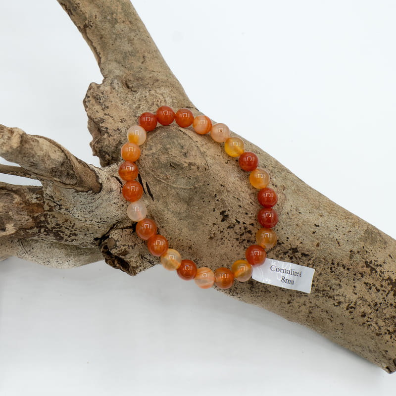 Bracelet Perles Cornaline 08mm A