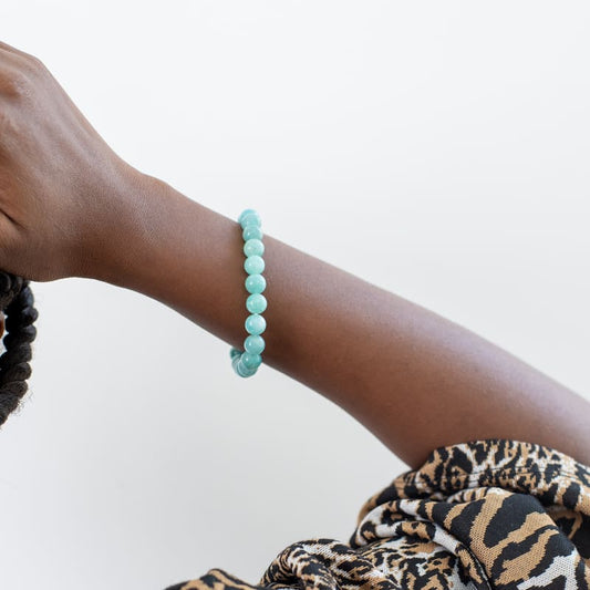 Bracelet perles Aventurine Verte AB