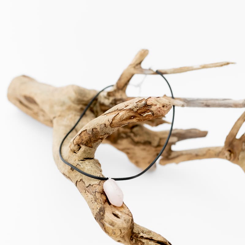 Pendentif Pierre Roulée Quartz Rose A