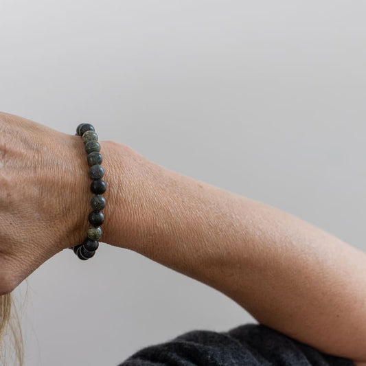 Bracelet perles Serpentine de Russie 08 mm AB