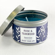 Bougie Rose & Teakwood
