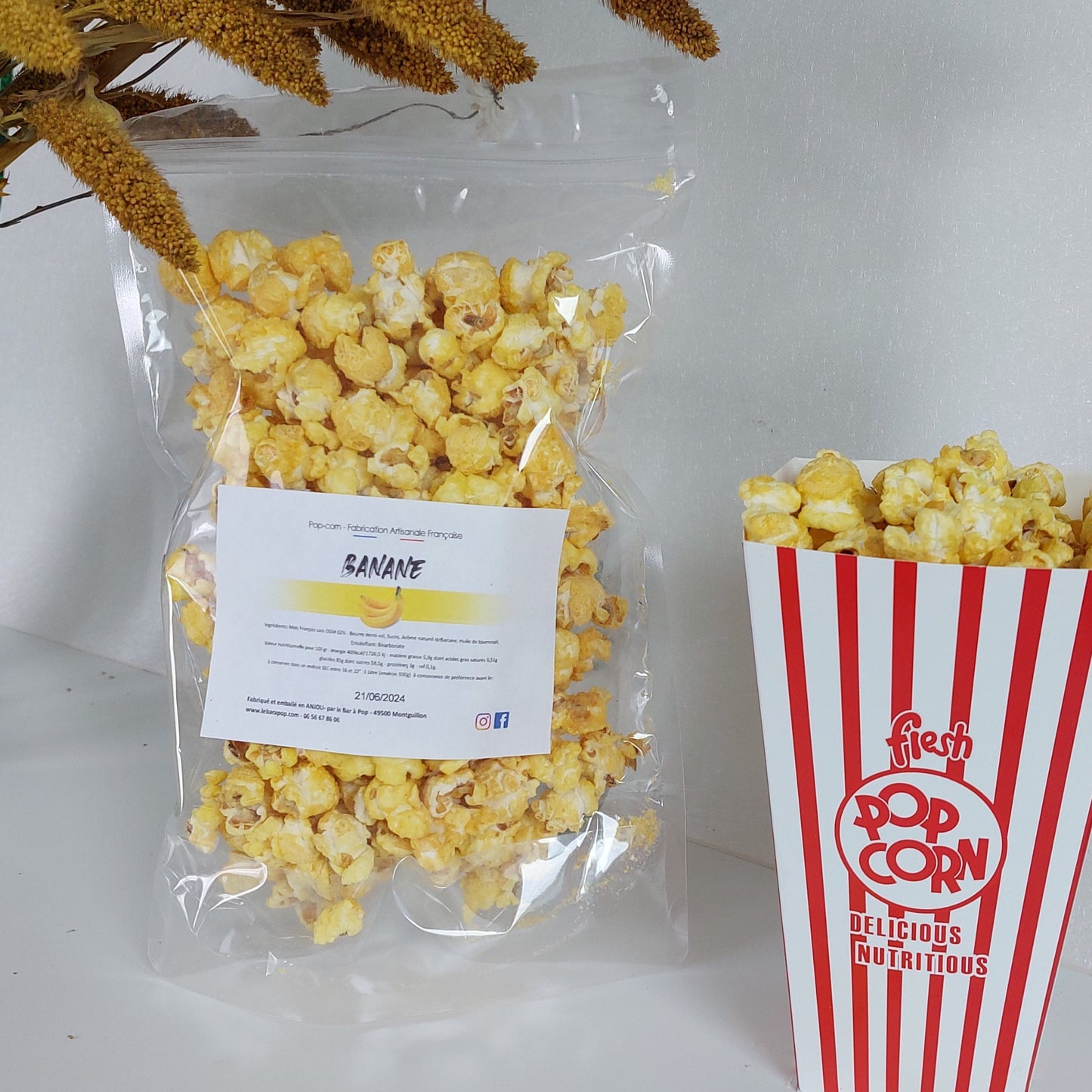 Pop Corn Banane - 100g