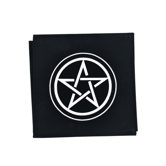 Tapis de Tarot Pentagramme Noir