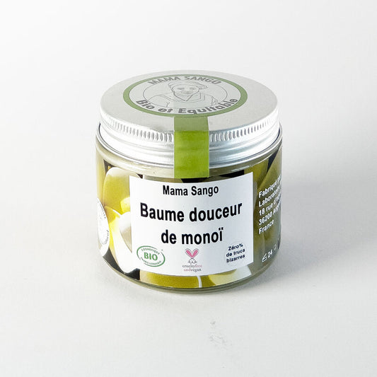 Baume Karité Douceur de Monoï , 100% Naturel et Bio - 60 ml