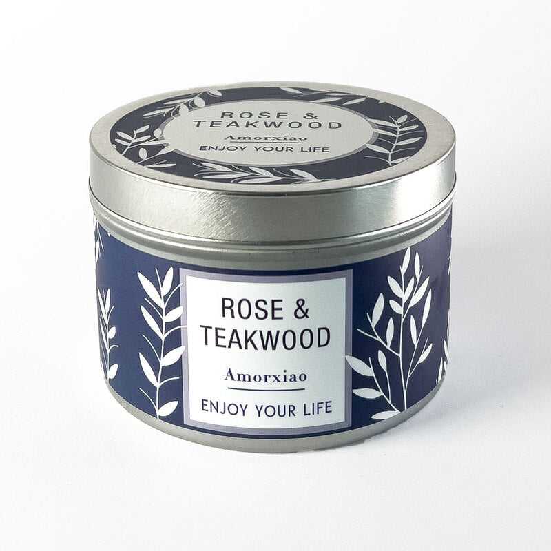 Bougie Rose & Teakwood